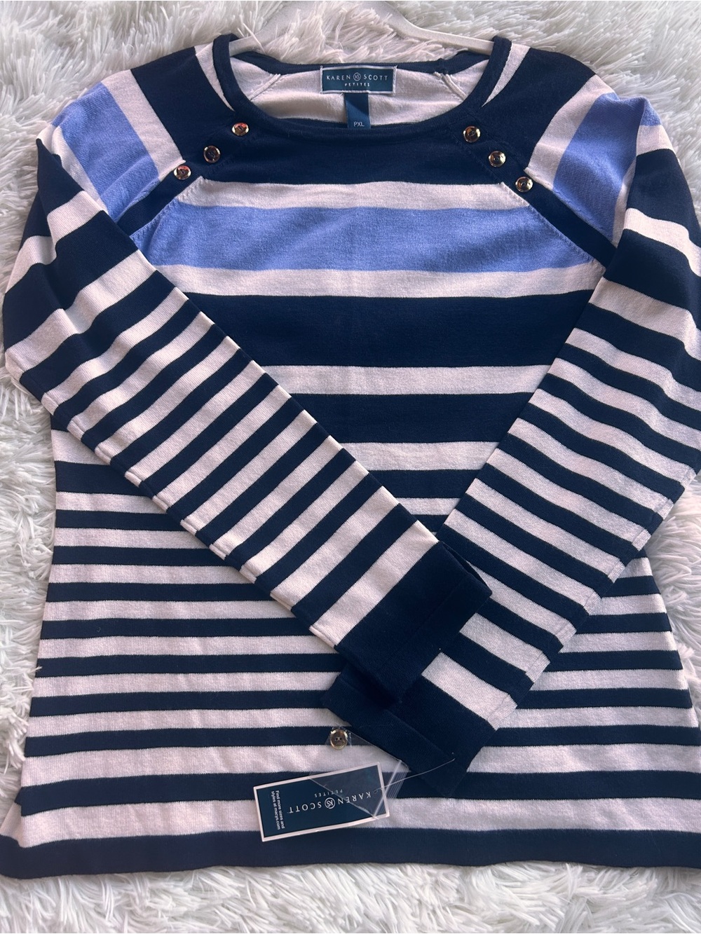 Karen Scott Light Weight Long-Sleeve Sweater NWT - Size XLP